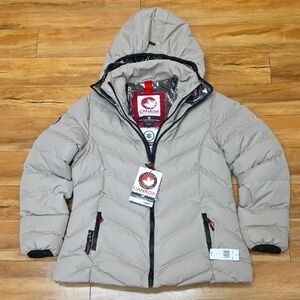 Canada Weather Gear Size L Womens Double-Zip Water Resistant Heavyweight Puffer